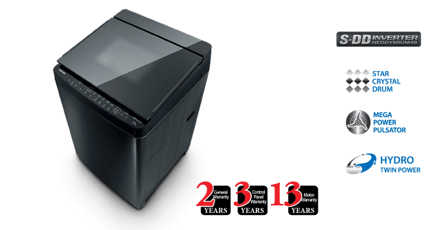 Toshiba 14KG SDD Washing Machine [AW-DG1500WMKK - Click Image to Close